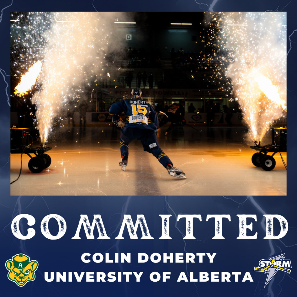 Storm Captain Colin Doherty Commits to University of Alberta Men’s ...