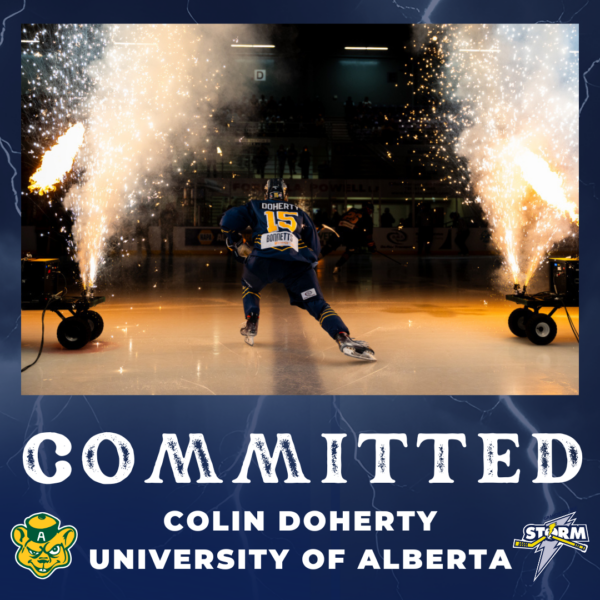Storm Captain Colin Doherty Commits to University of Alberta Men’s Hockey Team for the 26/27 Season